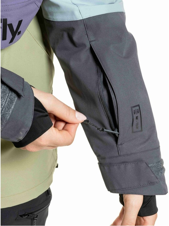 Meatfly Meatfly dámska SNB & SKI bunda Aiko Olive Light / Purple Light