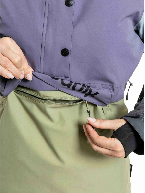 Meatfly Meatfly dámska SNB & SKI bunda Aiko Olive Light / Purple Light