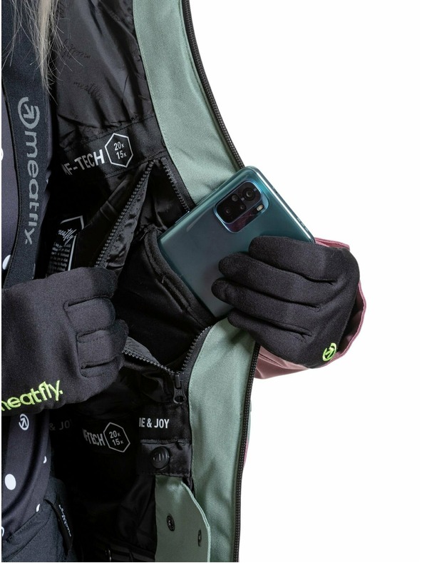 Meatfly Meatfly dámska SNB & SKI bunda Gaia Sea Spray