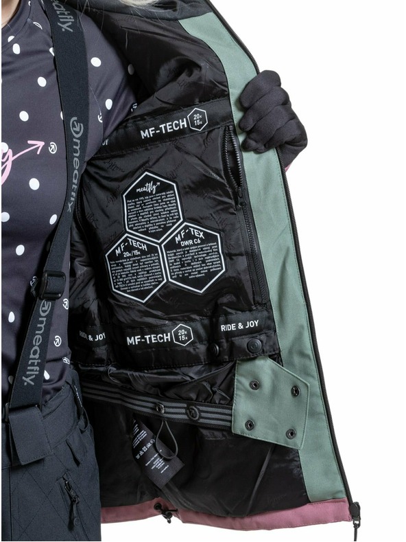 Meatfly Meatfly dámska SNB & SKI bunda Gaia Sea Spray