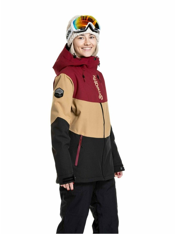 Meatfly Meatfly dámska SNB & SKI bunda Kirsten Beet Red / Black