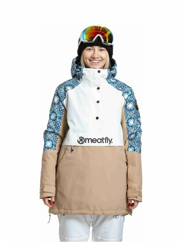Meatfly Meatfly dámska SNB & SKI bunda Aiko Mosaic / Latte