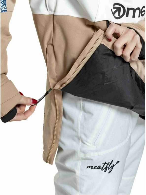 Meatfly Meatfly dámska SNB & SKI bunda Aiko Mosaic / Latte