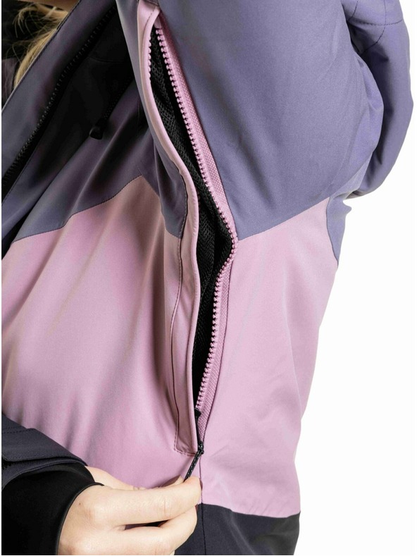 Meatfly Meatfly dámska SNB & SKI bunda Kirsten Black / Purple Light