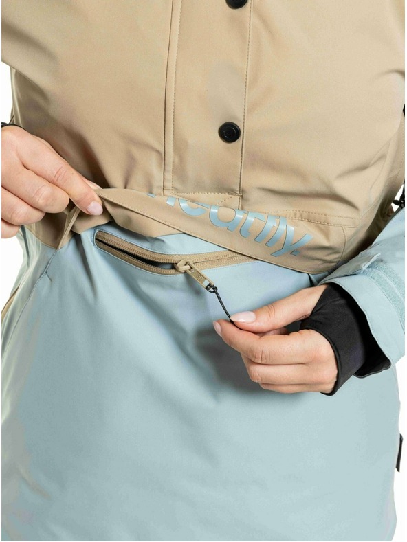 Meatfly Meatfly dámska SNB & SKI bunda Aiko Cloud / Safari