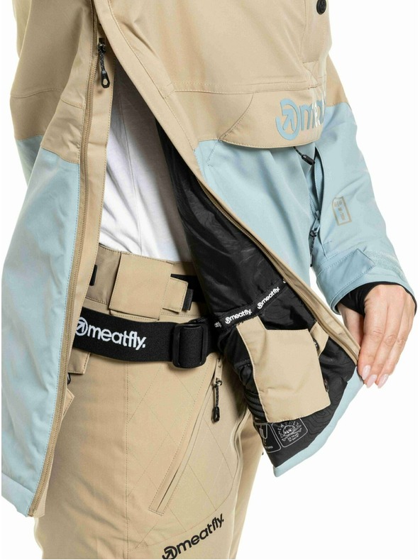 Meatfly Meatfly dámska SNB & SKI bunda Aiko Cloud / Safari
