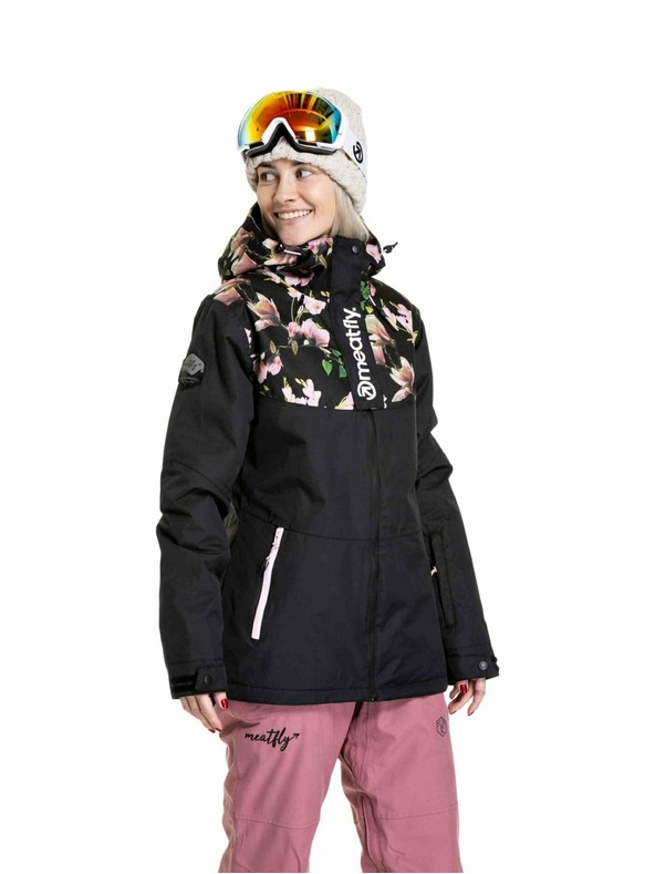 Meatfly Meatfly dámska SNB & SKI bunda Kirsten Magnolia / Black