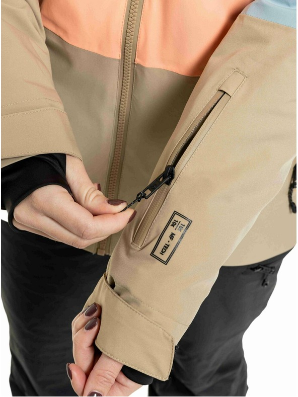 Meatfly Meatfly dámska SNB & SKI bunda Kirsten Safari / Cloud