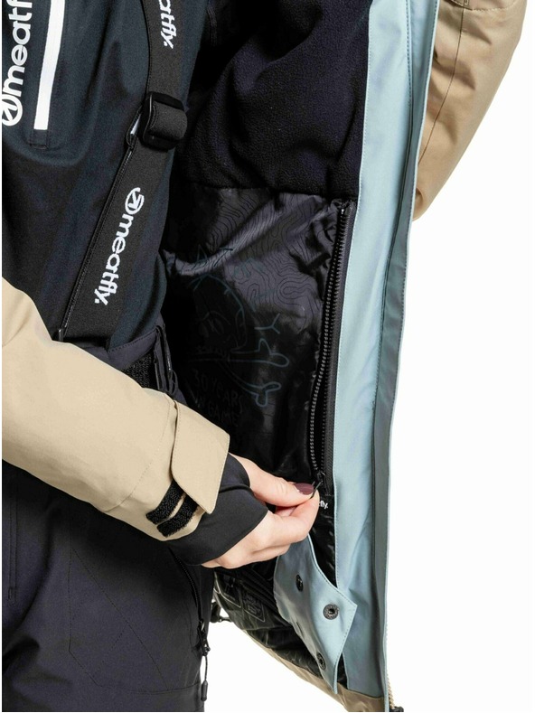 Meatfly Meatfly dámska SNB & SKI bunda Kirsten Safari / Cloud