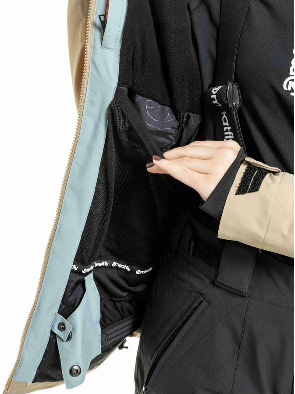 Meatfly Meatfly dámska SNB & SKI bunda Kirsten Safari / Cloud