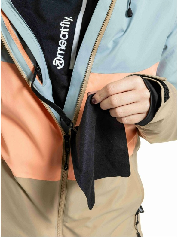 Meatfly Meatfly dámska SNB & SKI bunda Kirsten Safari / Cloud