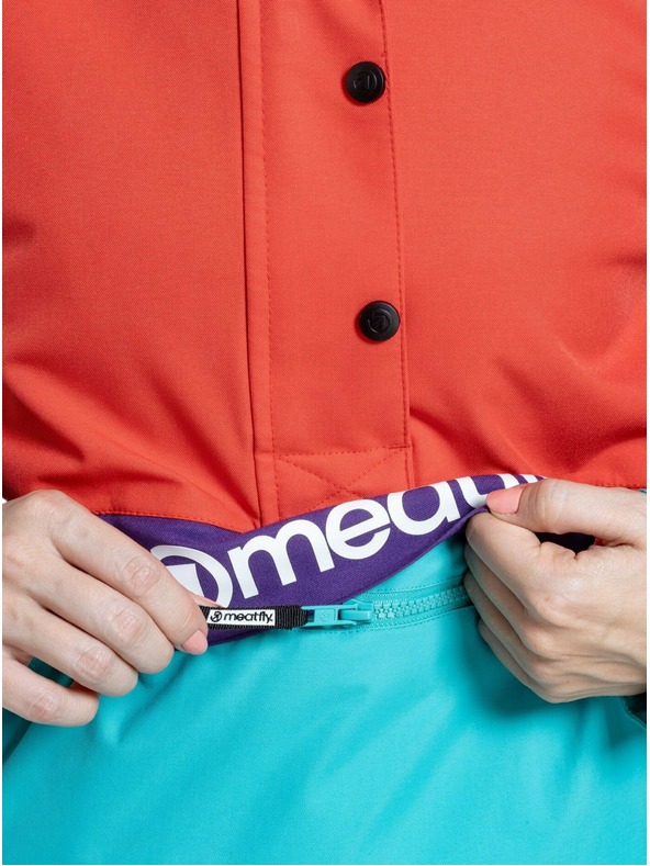Meatfly Meatfly dámska SNB & SKI bunda Aiko Turquoise/Ferrari Red
