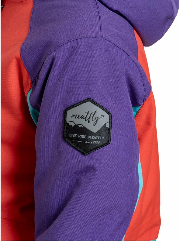 Meatfly Meatfly dámska SNB & SKI bunda Aiko Turquoise/Ferrari Red