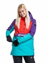 Meatfly Meatfly dámska SNB & SKI bunda Aiko Turquoise/Ferrari Red