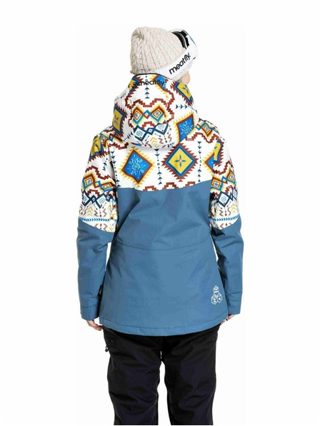 Meatfly Meatfly dámska SNB & SKI bunda Kirsten White Jones / Slate Blue