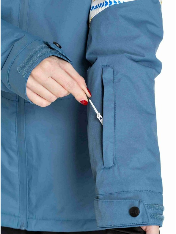 Meatfly Meatfly dámska SNB & SKI bunda Kirsten White Jones / Slate Blue