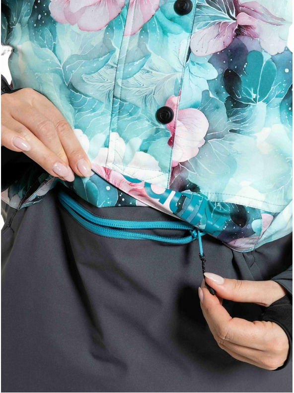 Meatfly Meatfly dámska SNB & SKI bunda Aiko Pink Flowers