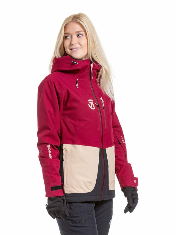 Meatfly Meatfly dámska SNB & SKI bunda Gaia Beet Red