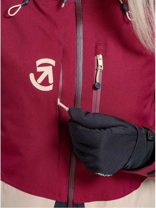 Meatfly Meatfly dámska SNB & SKI bunda Gaia Beet Red