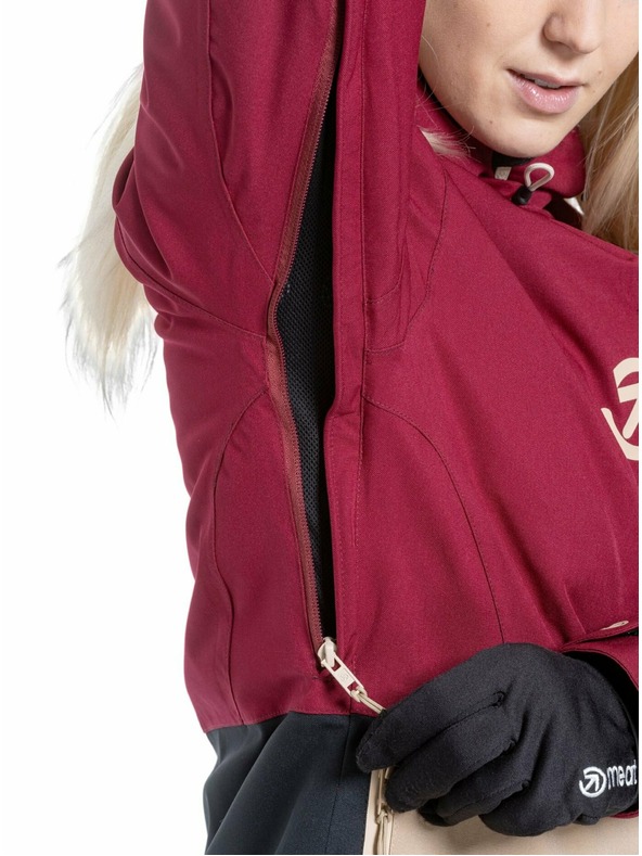Meatfly Meatfly dámska SNB & SKI bunda Gaia Beet Red