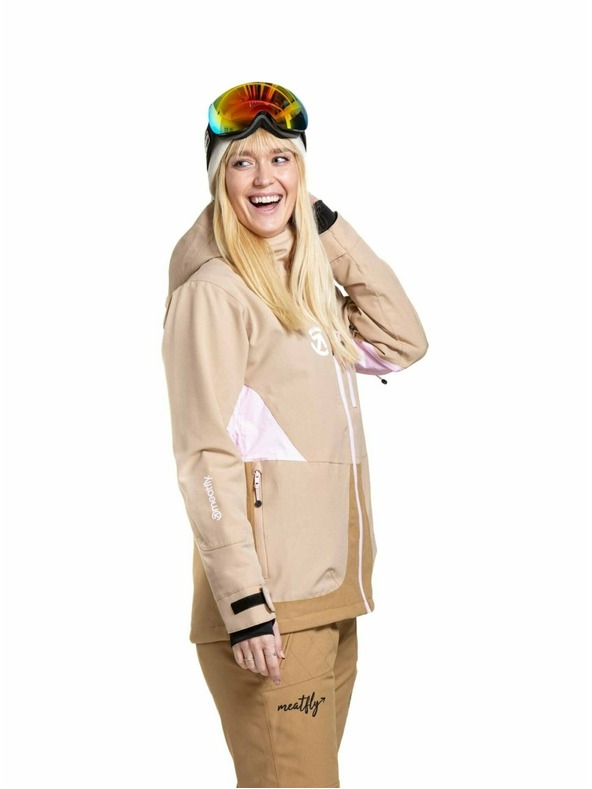 Meatfly Meatfly dámska SNB & SKI bunda Gaia Latte
