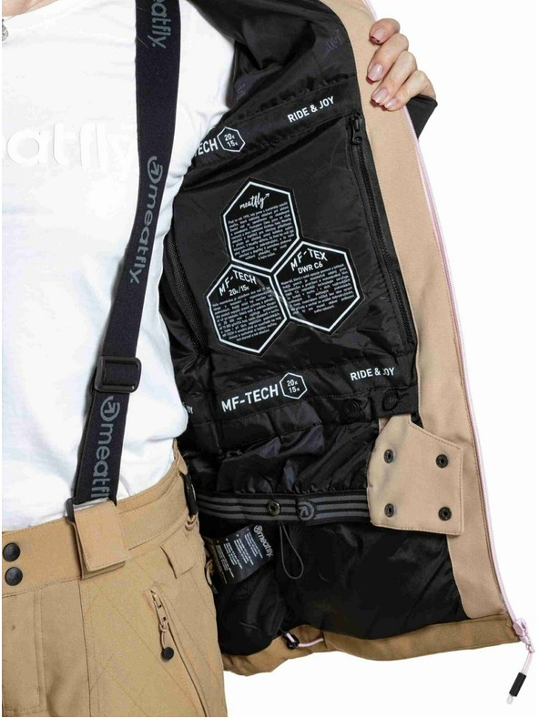 Meatfly Meatfly dámska SNB & SKI bunda Gaia Latte