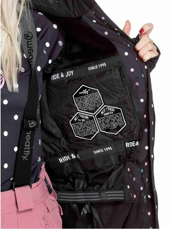 Meatfly Meatfly dámska SNB & SKI bunda Kirsten Dusty Color Dots