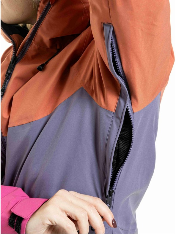 Meatfly Meatfly dámska SNB & SKI bunda Kirsten Purple Light / Mango