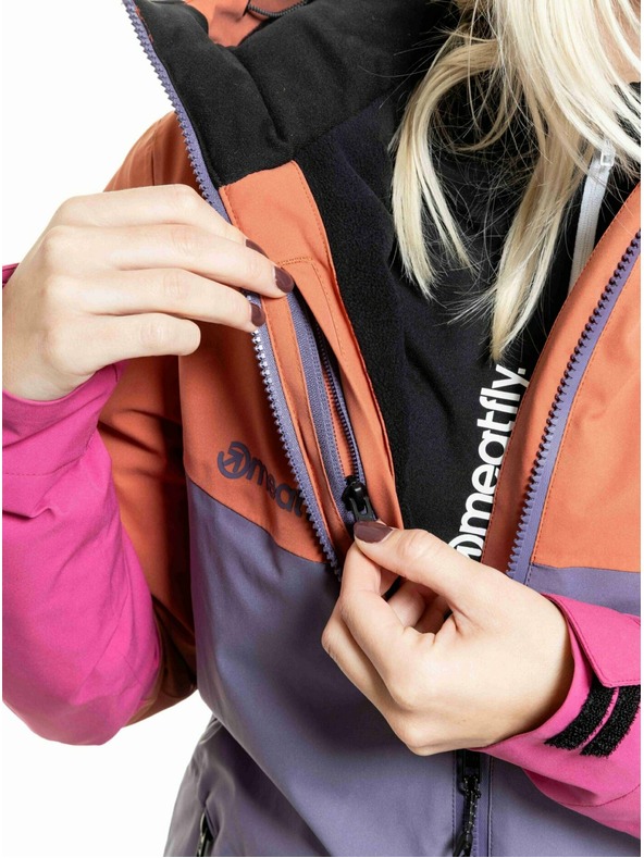 Meatfly Meatfly dámska SNB & SKI bunda Kirsten Purple Light / Mango