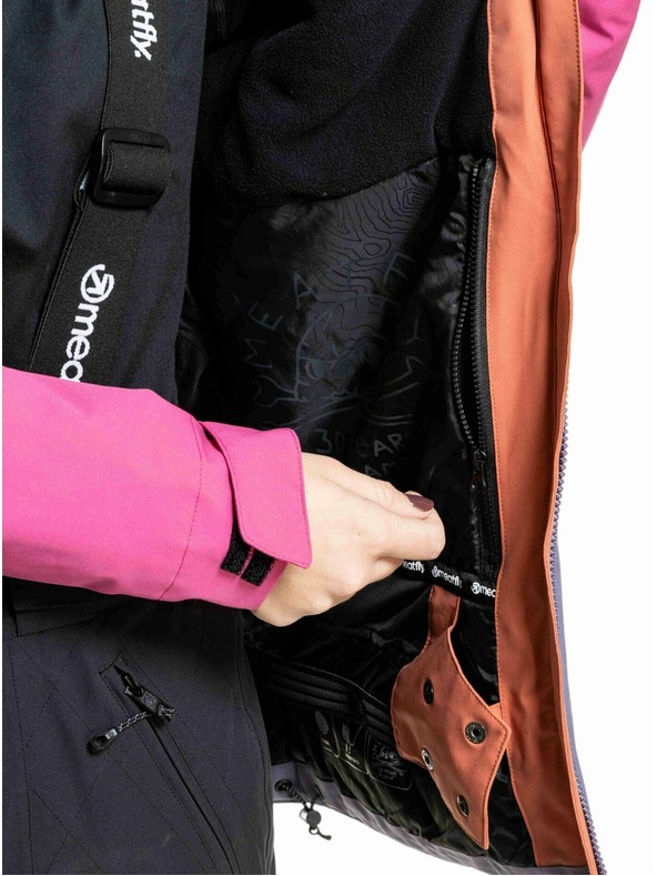 Meatfly Meatfly dámska SNB & SKI bunda Kirsten Purple Light / Mango