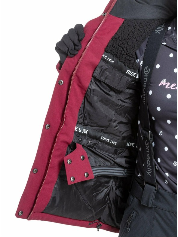 Meatfly Meatfly dámska SNB & SKI bunda Terra Beet Red