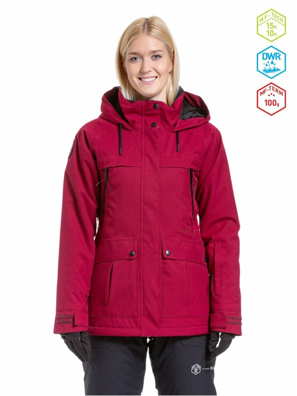 Meatfly Meatfly dámska SNB & SKI bunda Terra Beet Red