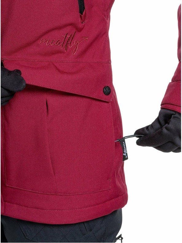 Meatfly Meatfly dámska SNB & SKI bunda Terra Beet Red