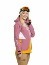 Meatfly Meatfly dámska SNB & SKI bunda Gaia Dusty Rose / Sunflower