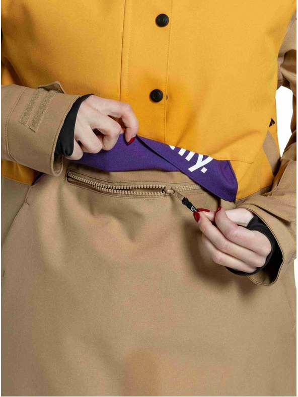 Meatfly Meatfly dámska SNB & SKI bunda Aiko Sunflower / Tan