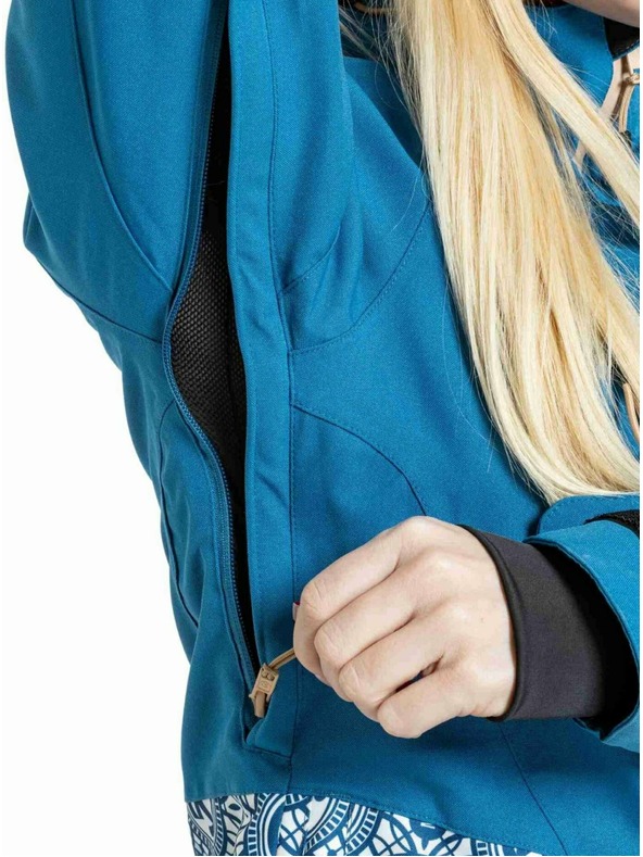 Meatfly Meatfly dámska SNB & SKI bunda Gaia Mosaic / Blue