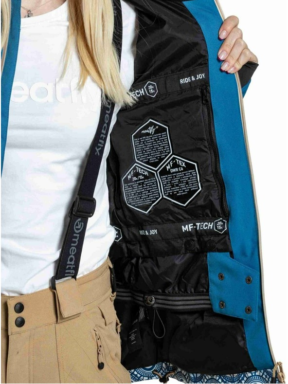 Meatfly Meatfly dámska SNB & SKI bunda Gaia Mosaic / Blue