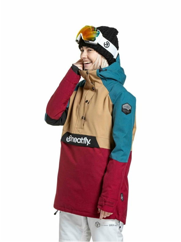 Meatfly Meatfly dámska SNB & SKI bunda Aiko Beet Red / Blue