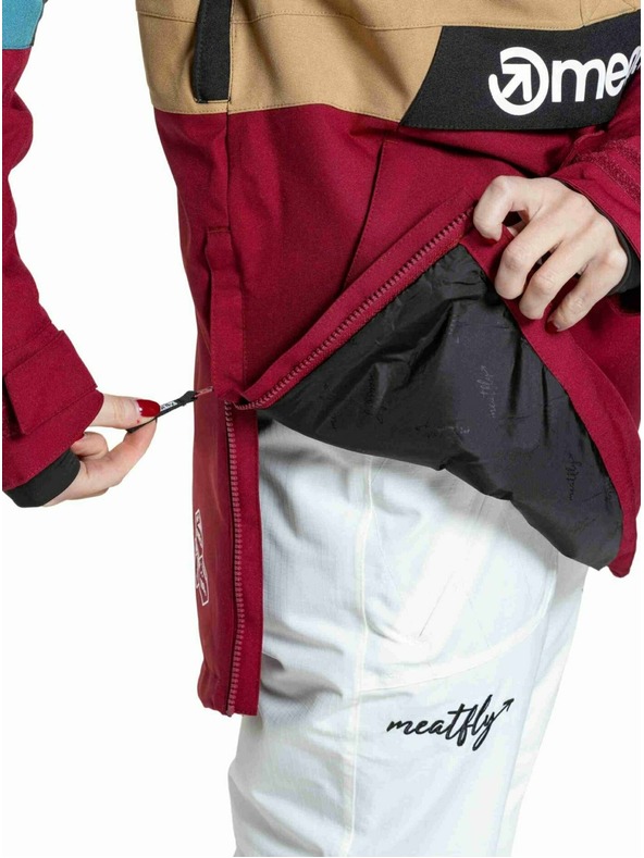Meatfly Meatfly dámska SNB & SKI bunda Aiko Beet Red / Blue