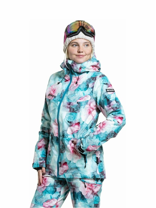 Meatfly Meatfly dámska SNB & SKI bunda Kirsten Pink Flowers