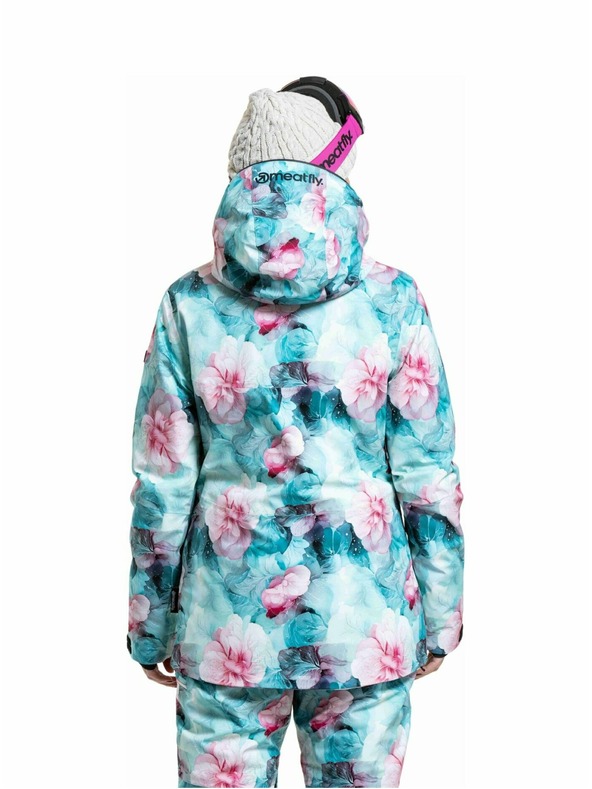 Meatfly Meatfly dámska SNB & SKI bunda Kirsten Pink Flowers