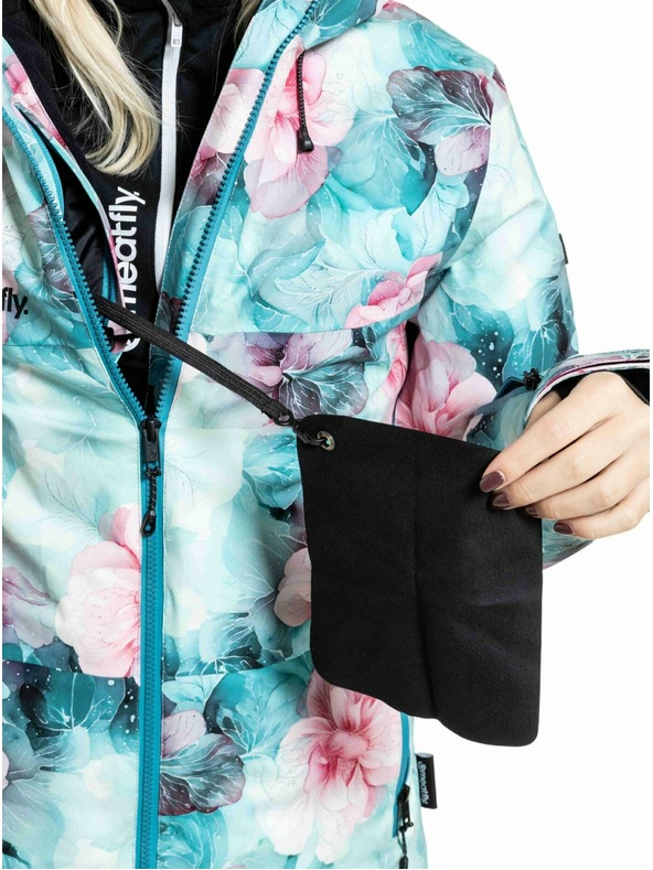 Meatfly Meatfly dámska SNB & SKI bunda Kirsten Pink Flowers