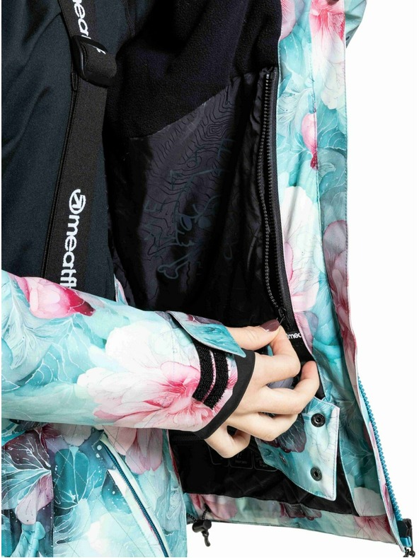 Meatfly Meatfly dámska SNB & SKI bunda Kirsten Pink Flowers