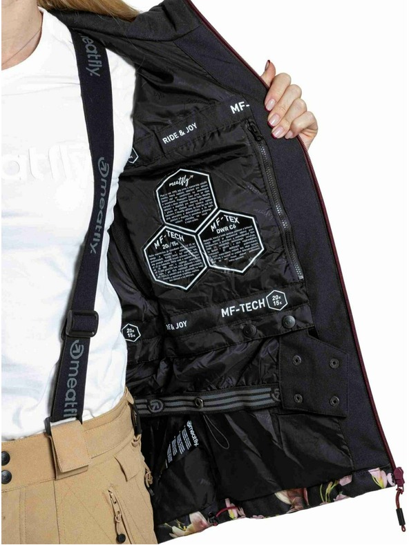 Meatfly Meatfly dámska SNB & SKI bunda Gaia Magnolia / Black