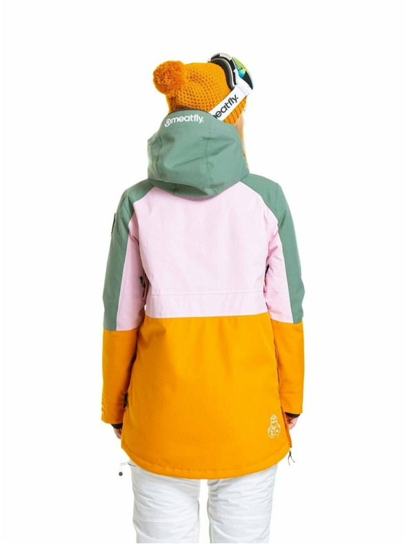 Meatfly Meatfly dámska SNB & SKI bunda Aiko Pastel Pink / Sunflower