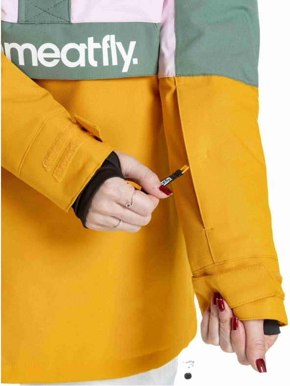 Meatfly Meatfly dámska SNB & SKI bunda Aiko Pastel Pink / Sunflower