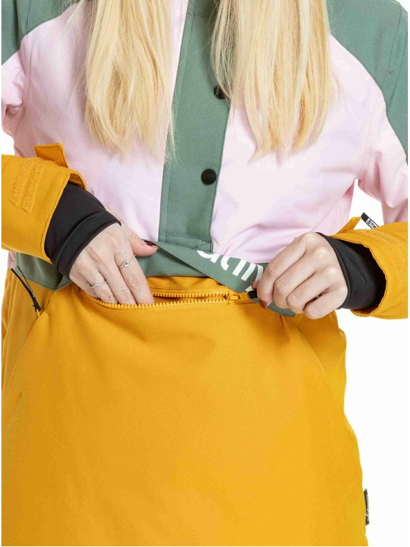 Meatfly Meatfly dámska SNB & SKI bunda Aiko Pastel Pink / Sunflower