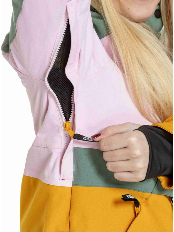 Meatfly Meatfly dámska SNB & SKI bunda Aiko Pastel Pink / Sunflower