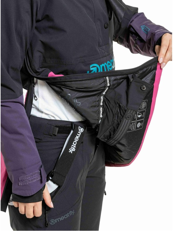 Meatfly Meatfly dámska SNB & SKI bunda Aiko Pink / Black