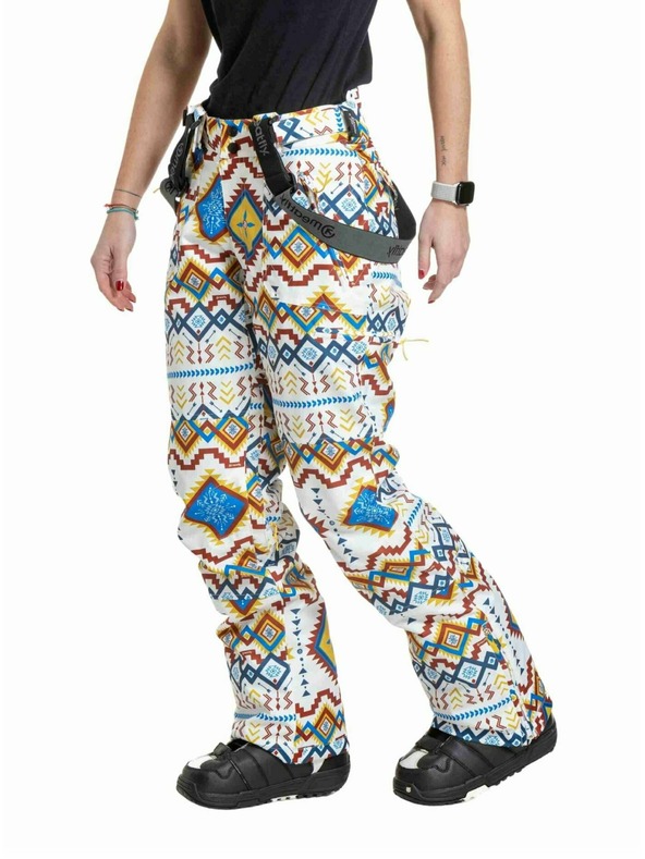 Meatfly Meatfly dámske SNB & SKI nohavice Foxy White Jones